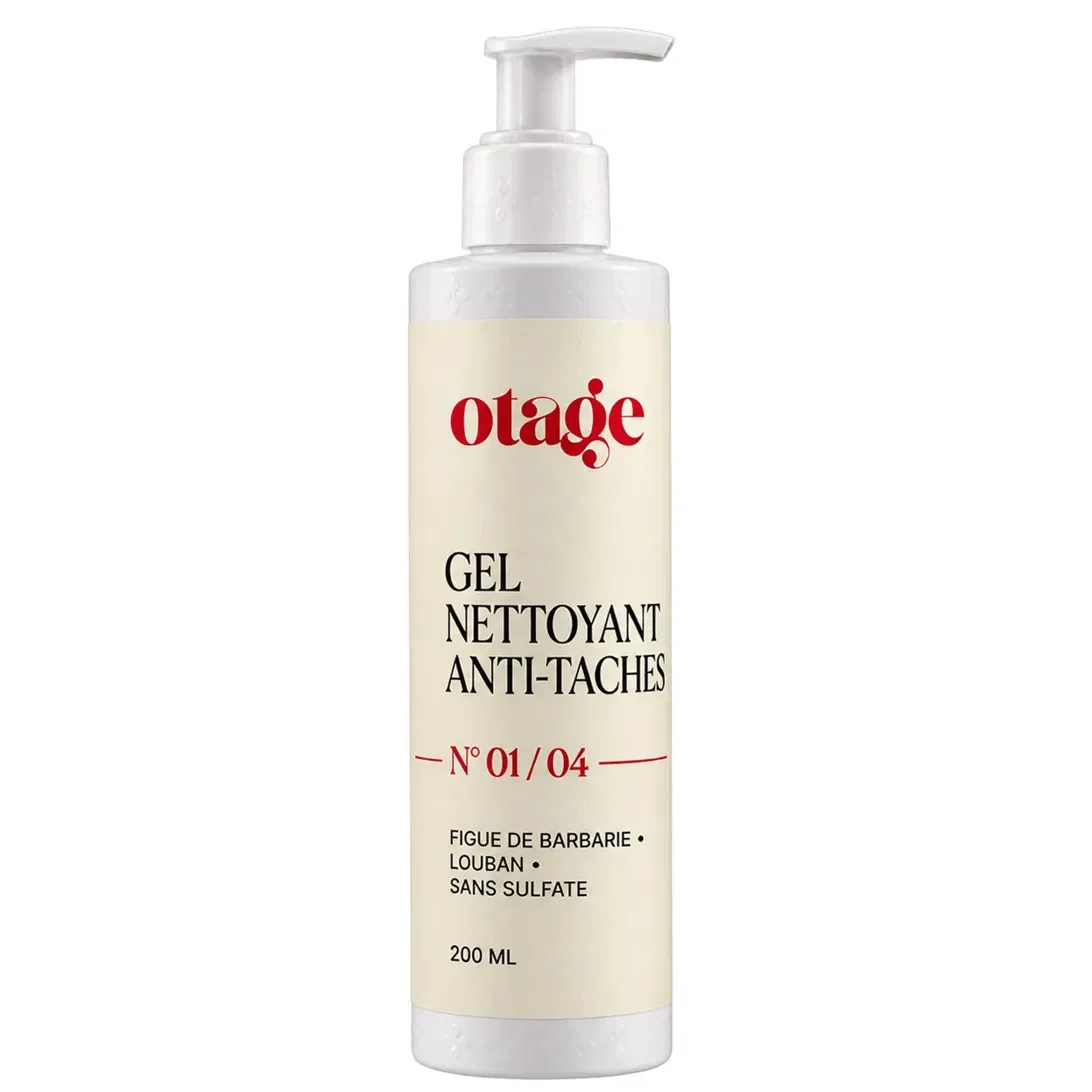Gel nettoyant anti-taches OTAGE N°01, flacon sur fond blanc